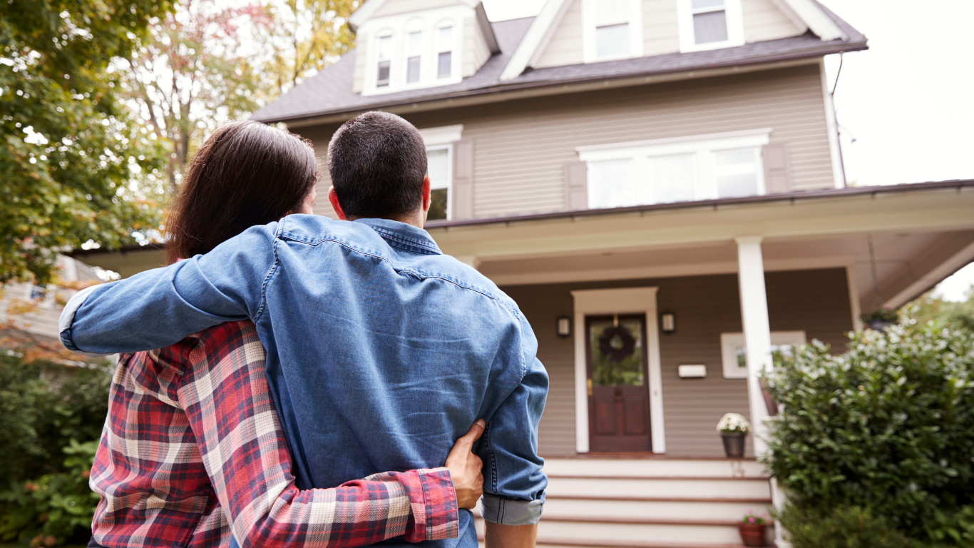 Couple viewing a home